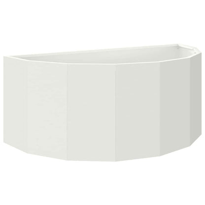 vidaXL Planter White 90 x 45 x 35 cm Steel