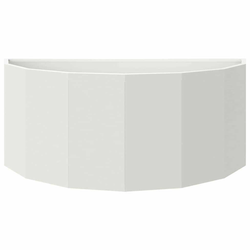 vidaXL Planter White 90 x 45 x 35 cm Steel