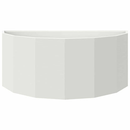 vidaXL Planter White 90 x 45 x 35 cm Steel