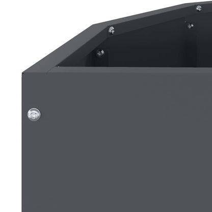 vidaXL Planter Anthracite 90 x 45 x 35 cm Steel