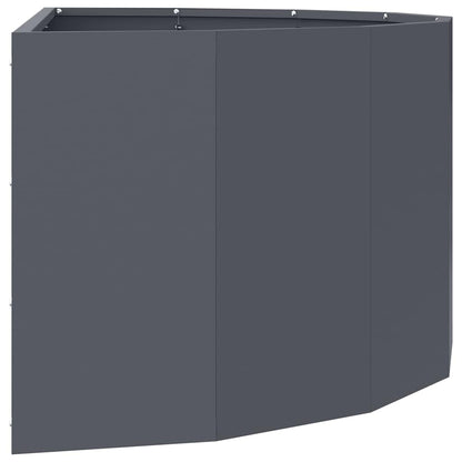 vidaXL Planter Anthracite 90 x 45 x 35 cm Steel
