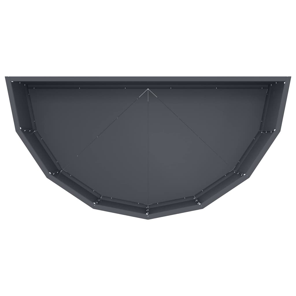 vidaXL Planter Anthracite 90 x 45 x 35 cm Steel