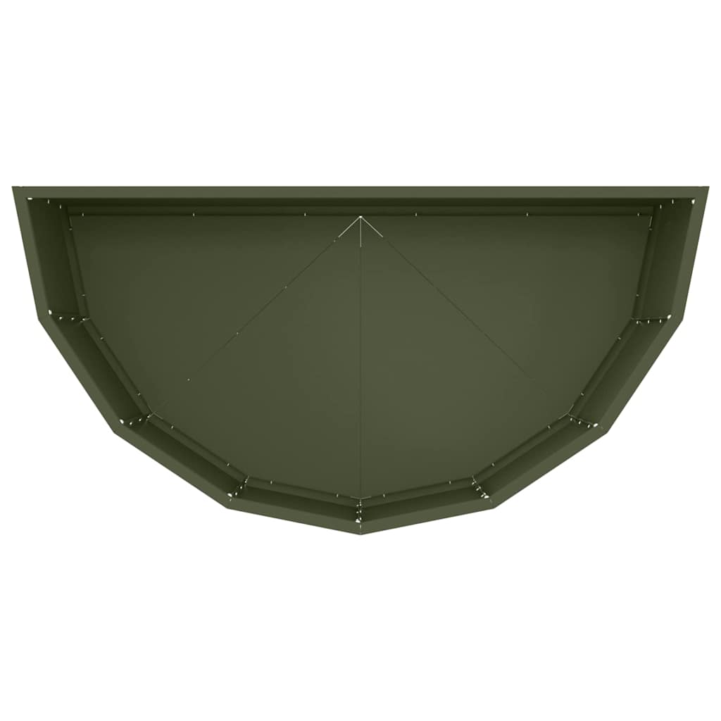 vidaXL Planter Olive Green 90 x 45 x 35 cm Steel