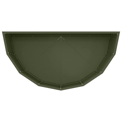 vidaXL Planter Olive Green 90 x 45 x 35 cm Steel