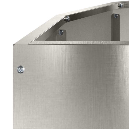 vidaXL Planter Silver 90 x 45 x 35 cm Stainless Steel