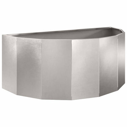 vidaXL Planter Silver 90 x 45 x 35 cm Stainless Steel