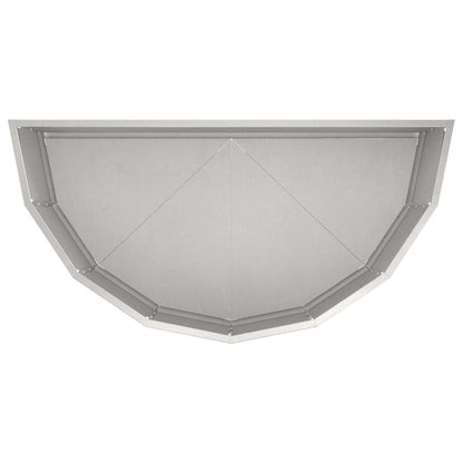 vidaXL Planter Silver 90 x 45 x 35 cm Stainless Steel