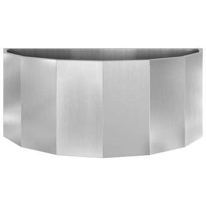 vidaXL Planter Silver 90 x 45 x 35 cm Galvanised Steel