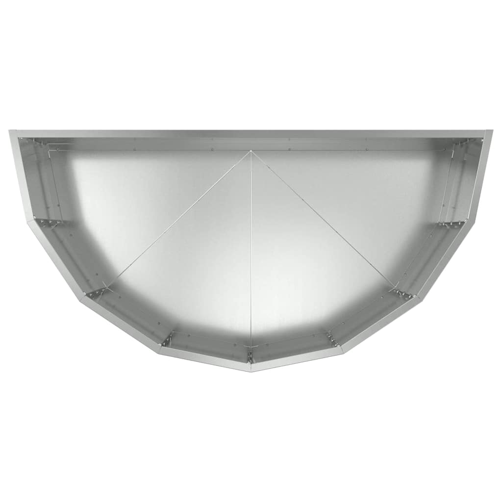 vidaXL Planter Silver 90 x 45 x 35 cm Galvanised Steel