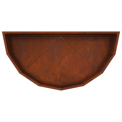 vidaXL Planter Rusty 90 x 45 x 35 cm Weathering Steel