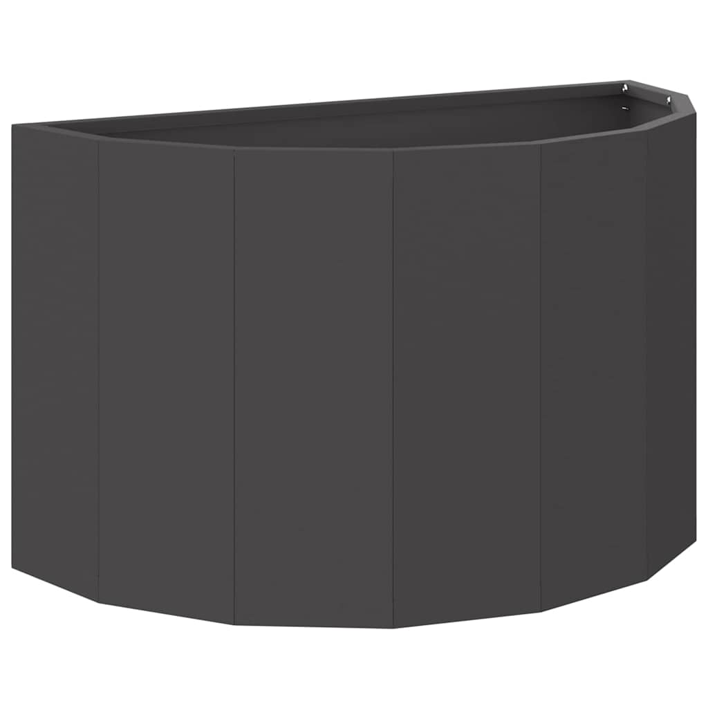 vidaXL Planter Black 60 x 30 x 35 cm Steel