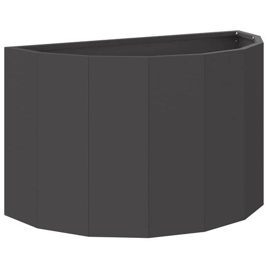 vidaXL Planter Black 60 x 30 x 35 cm Steel