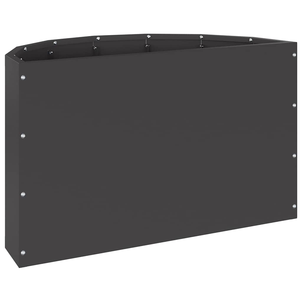 vidaXL Planter Black 60 x 30 x 35 cm Steel