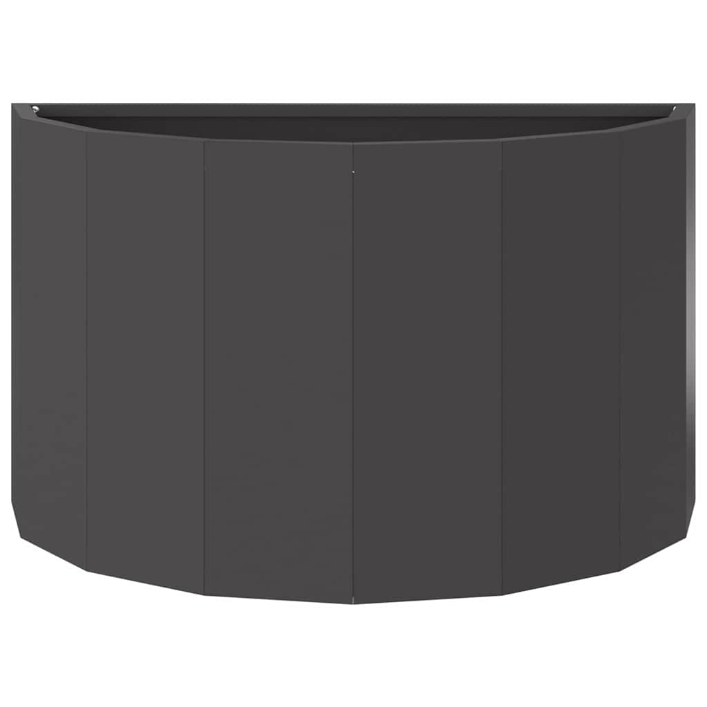 vidaXL Planter Black 60 x 30 x 35 cm Steel