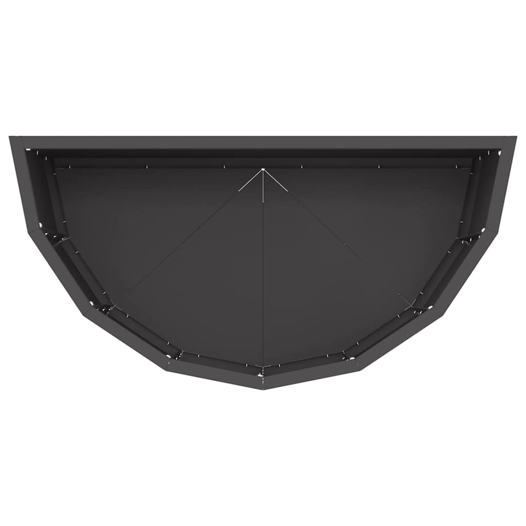 vidaXL Planter Black 60 x 30 x 35 cm Steel