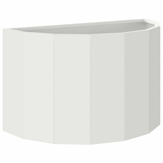 vidaXL Planter White 60 x 30 x 35 cm Steel