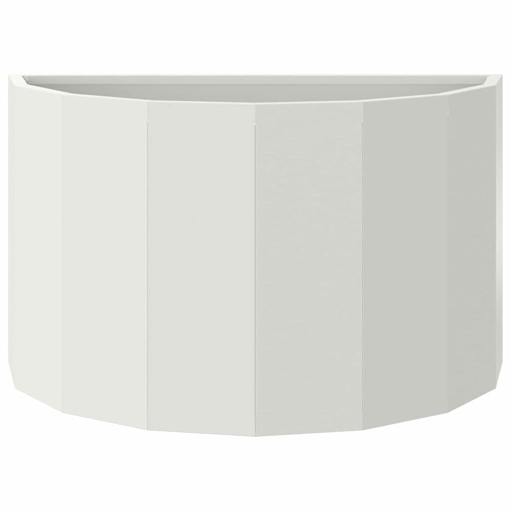 vidaXL Planter White 60 x 30 x 35 cm Steel