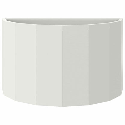 vidaXL Planter White 60 x 30 x 35 cm Steel