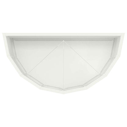 vidaXL Planter White 60 x 30 x 35 cm Steel