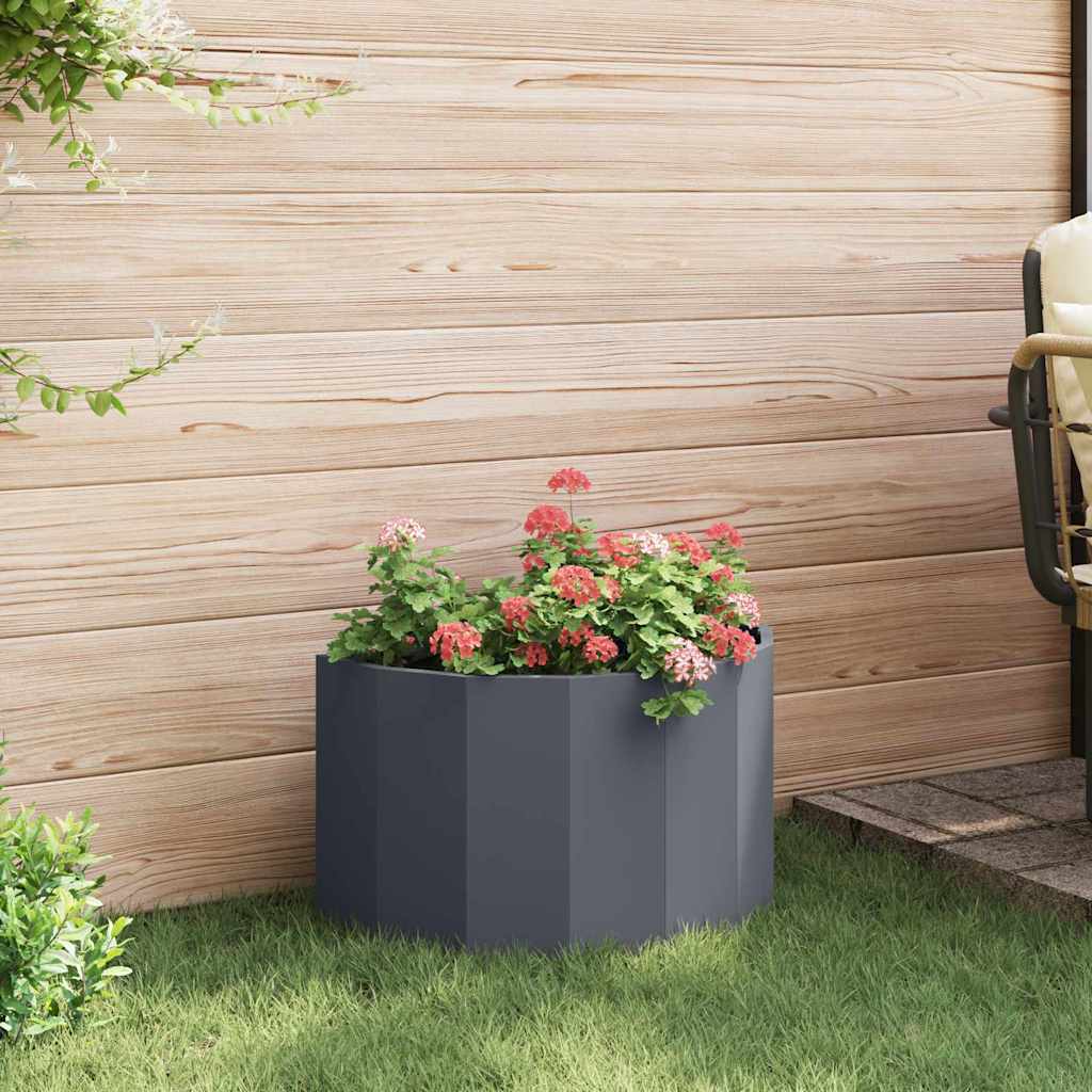 vidaXL Planter Anthracite 60 x 30 x 35 cm Steel