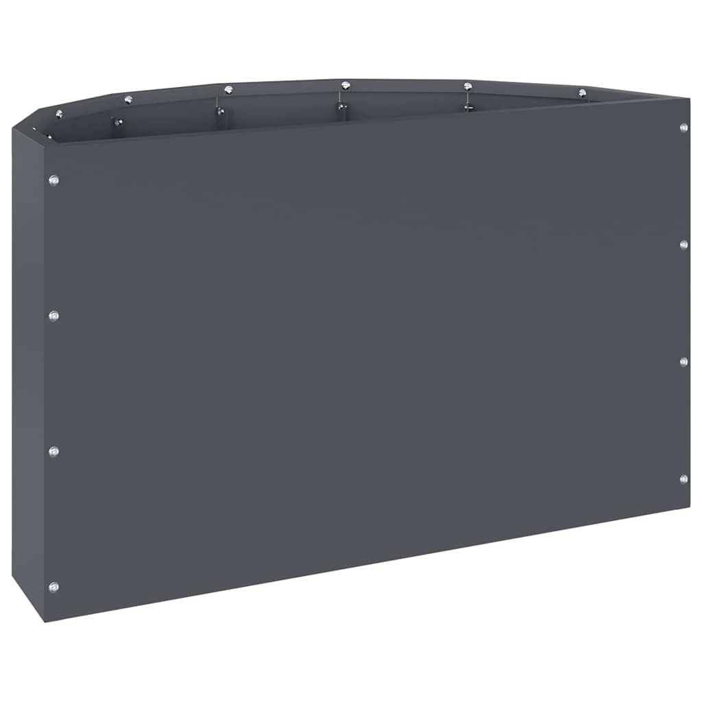 vidaXL Planter Anthracite 60 x 30 x 35 cm Steel