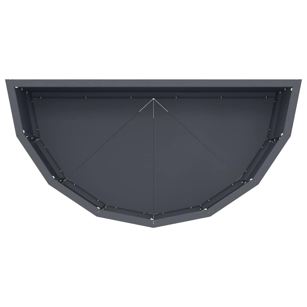 vidaXL Planter Anthracite 60 x 30 x 35 cm Steel