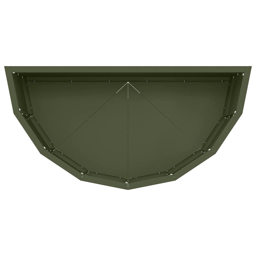 vidaXL Planter Olive Green 60 x 30 x 35 cm Steel