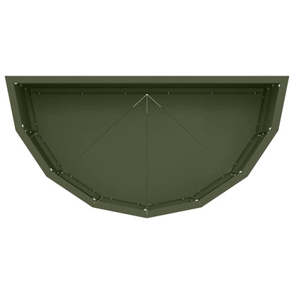 vidaXL Planter Olive Green 60 x 30 x 35 cm Steel