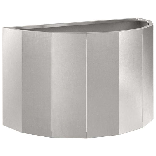 vidaXL Planter Silver 60 x 30 x 35 cm Stainless Steel