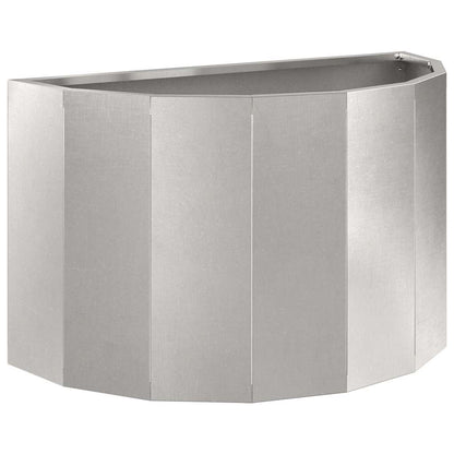 vidaXL Planter Silver 60 x 30 x 35 cm Stainless Steel