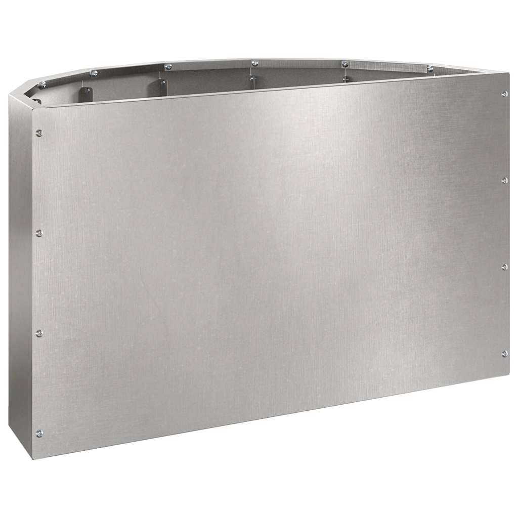 vidaXL Planter Silver 60 x 30 x 35 cm Stainless Steel