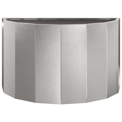 vidaXL Planter Silver 60 x 30 x 35 cm Stainless Steel