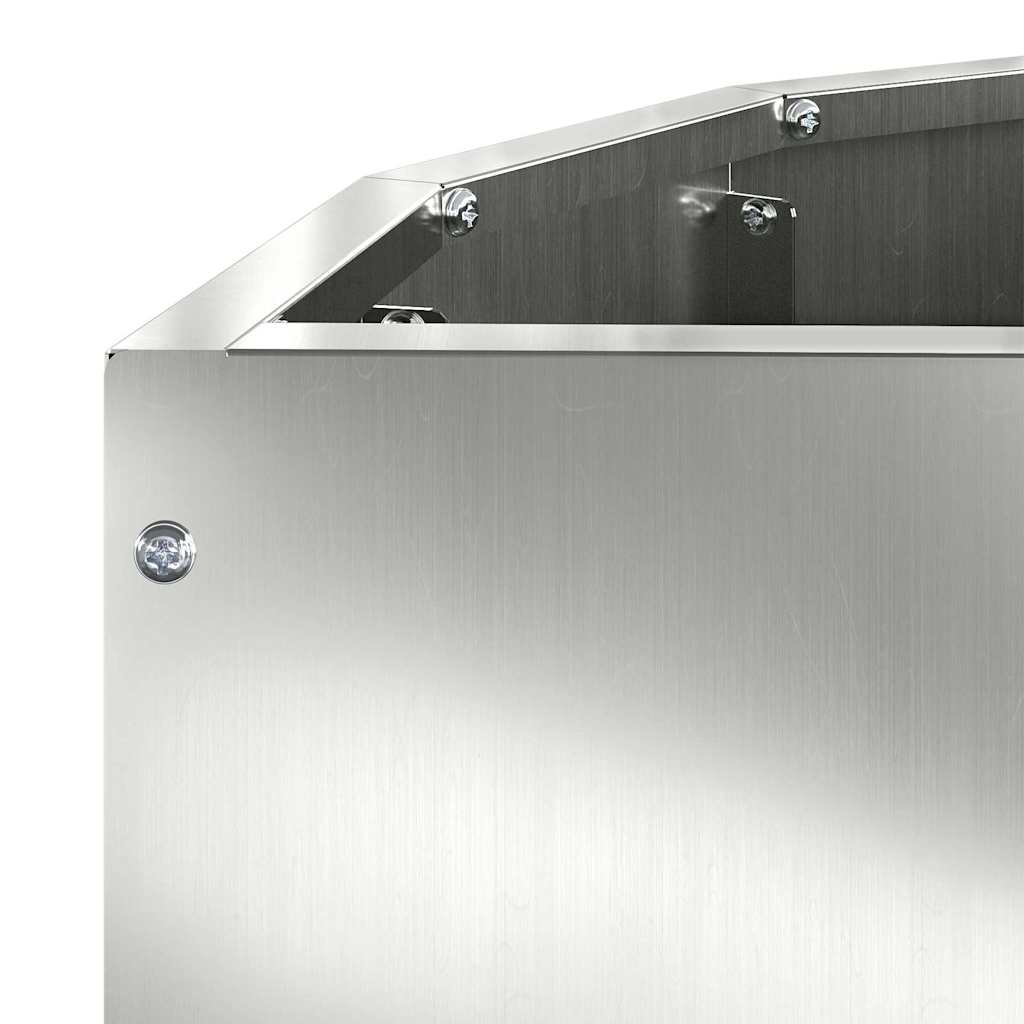 vidaXL Planter Silver 60 x 30 x 35 cm Galvanised Steel