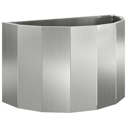 vidaXL Planter Silver 60 x 30 x 35 cm Galvanised Steel