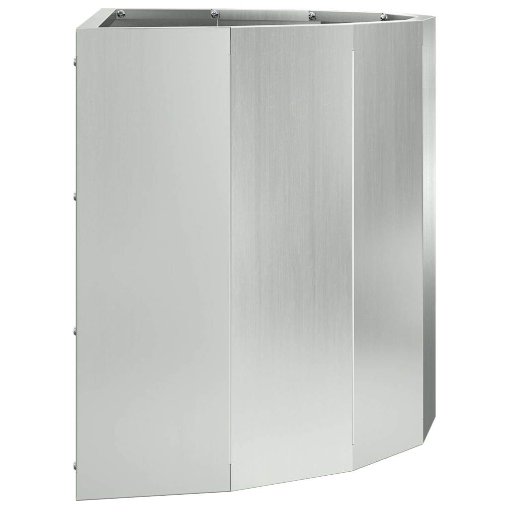 vidaXL Planter Silver 60 x 30 x 35 cm Galvanised Steel