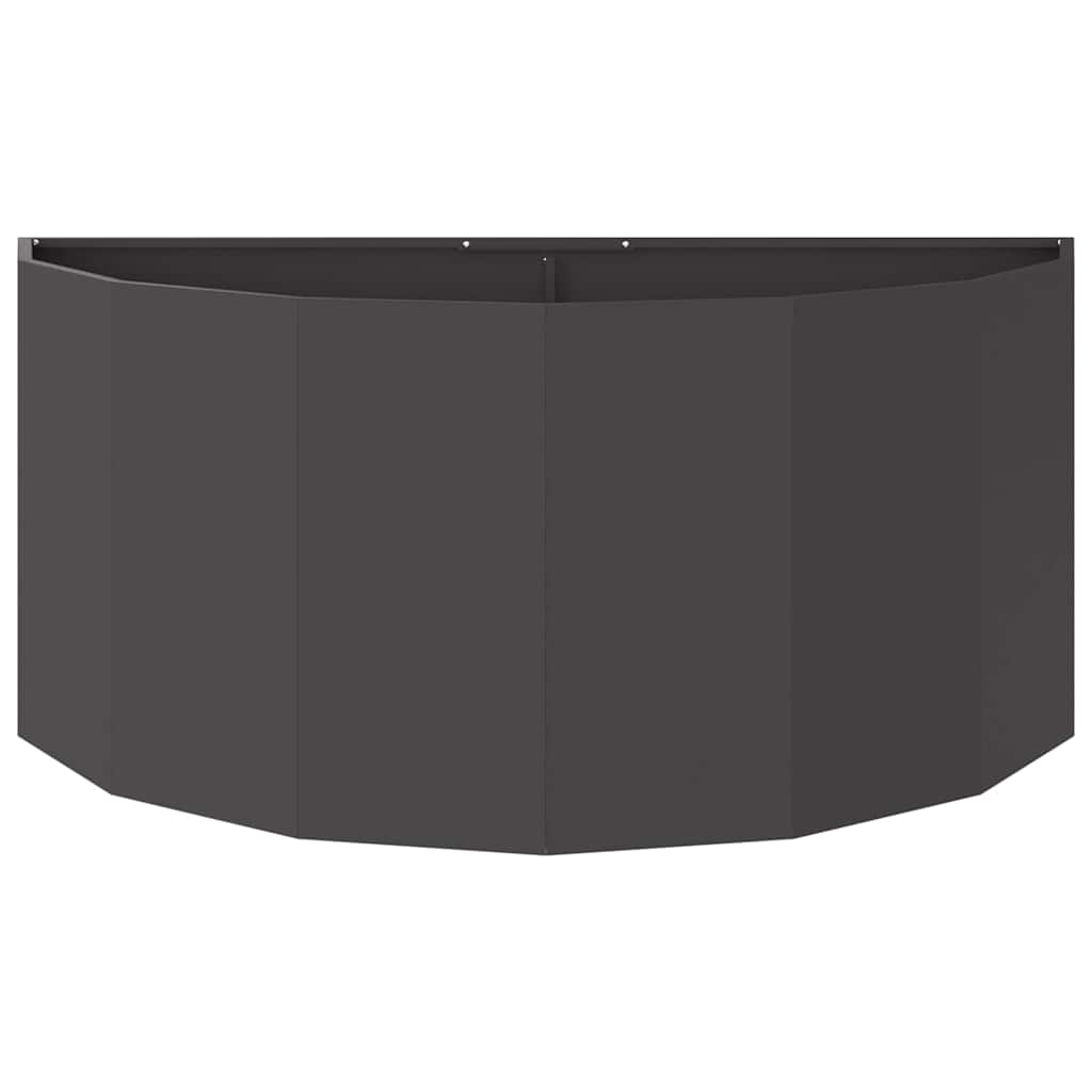 vidaXL Planter Black 120 x 60 x 50 cm Steel