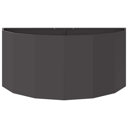 vidaXL Planter Black 120 x 60 x 50 cm Steel