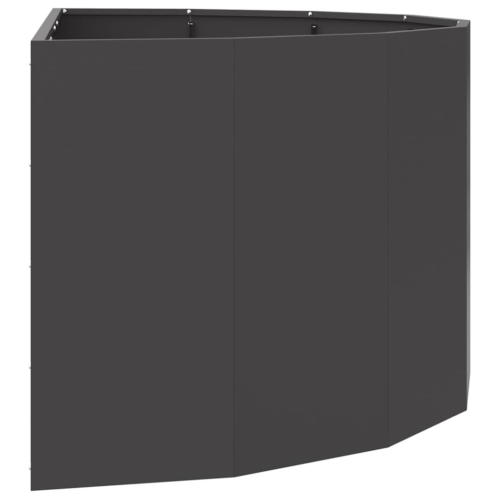 vidaXL Planter Black 120 x 60 x 50 cm Steel