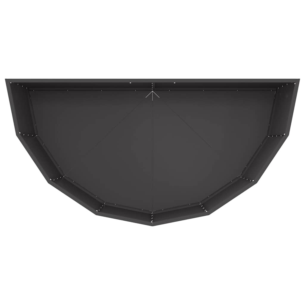 vidaXL Planter Black 120 x 60 x 50 cm Steel