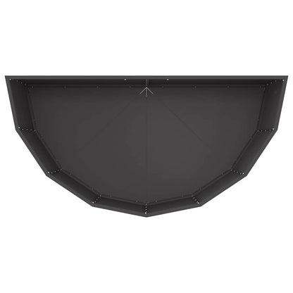 vidaXL Planter Black 120 x 60 x 50 cm Steel