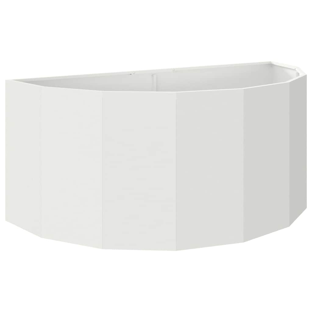 vidaXL Planter White 120 x 60 x 50 cm Steel