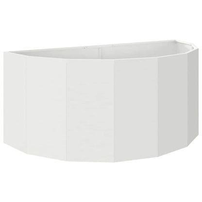 vidaXL Planter White 120 x 60 x 50 cm Steel