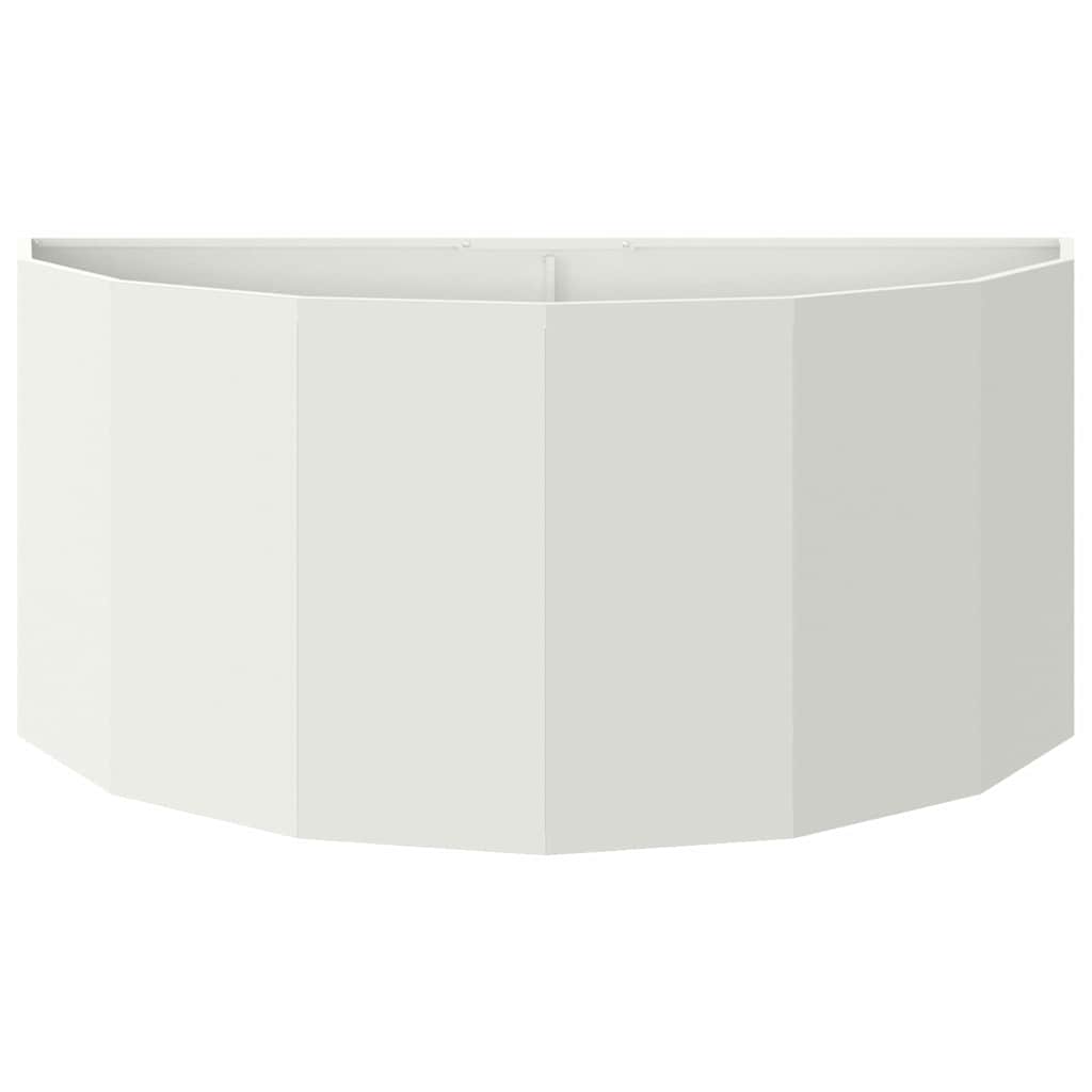 vidaXL Planter White 120 x 60 x 50 cm Steel