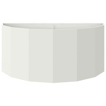 vidaXL Planter White 120 x 60 x 50 cm Steel
