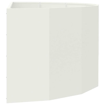 vidaXL Planter White 120 x 60 x 50 cm Steel