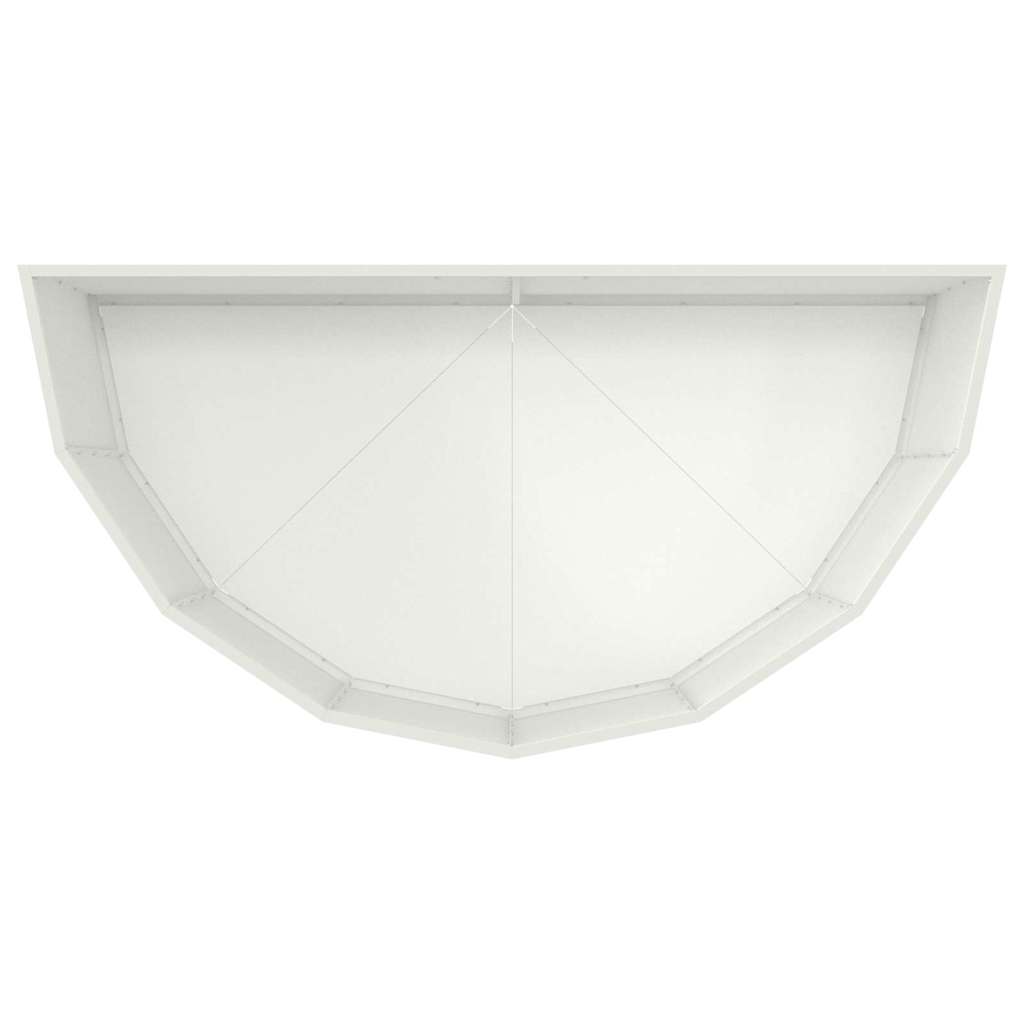 vidaXL Planter White 120 x 60 x 50 cm Steel