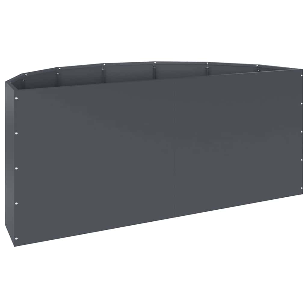 vidaXL Planter Anthracite 120 x 60 x 50 cm Steel