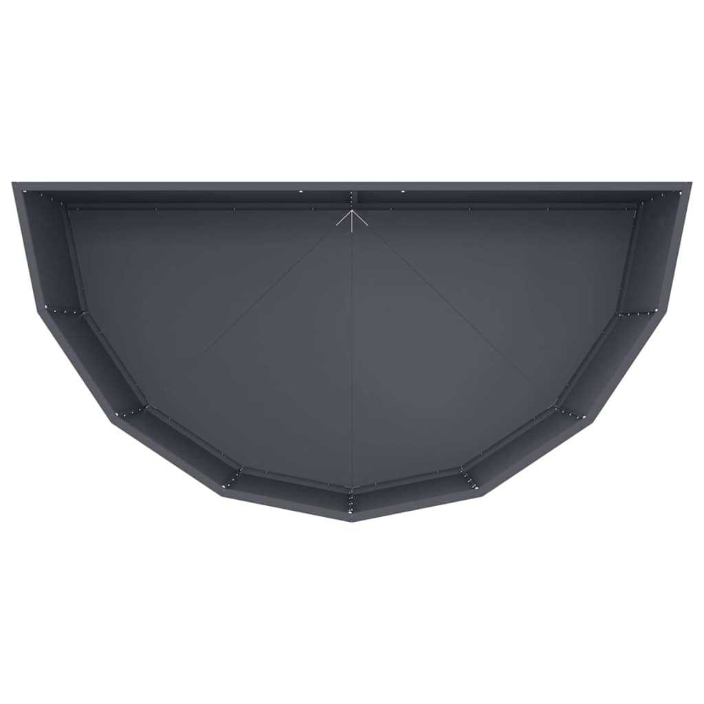 vidaXL Planter Anthracite 120 x 60 x 50 cm Steel