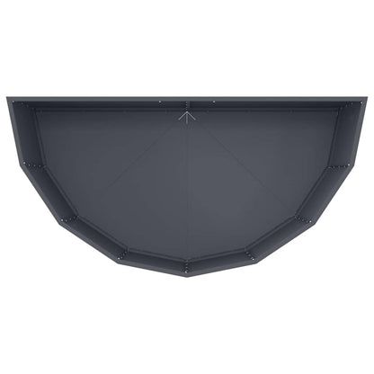 vidaXL Planter Anthracite 120 x 60 x 50 cm Steel