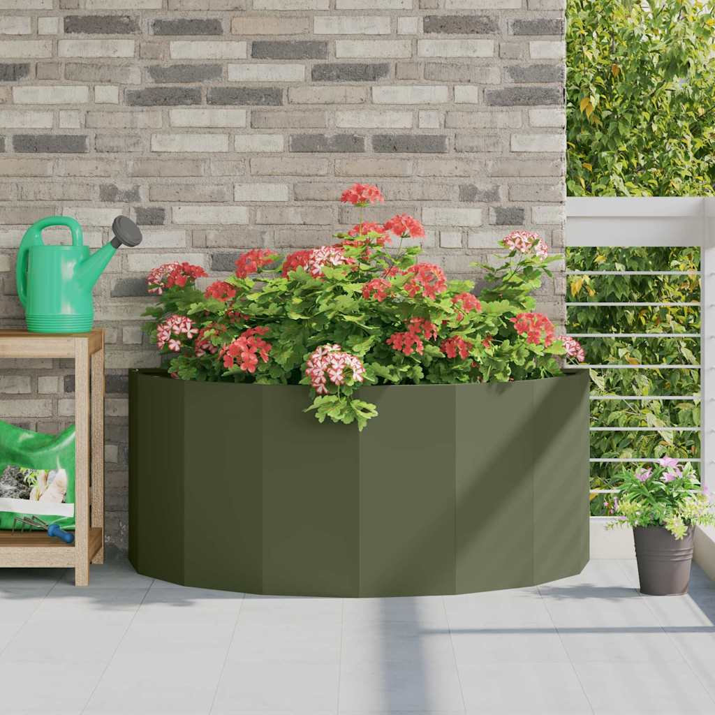 vidaXL Planter Olive Green 120 x 60 x 50 cm Steel